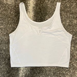 Lululemon White Crop top tank - size 8